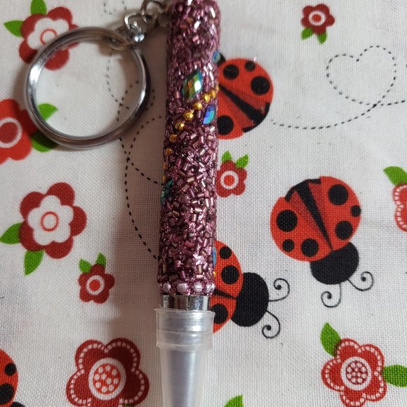 Beaded Ball Point keychain Pens You choose from 9 colors - Picture 5 of 9